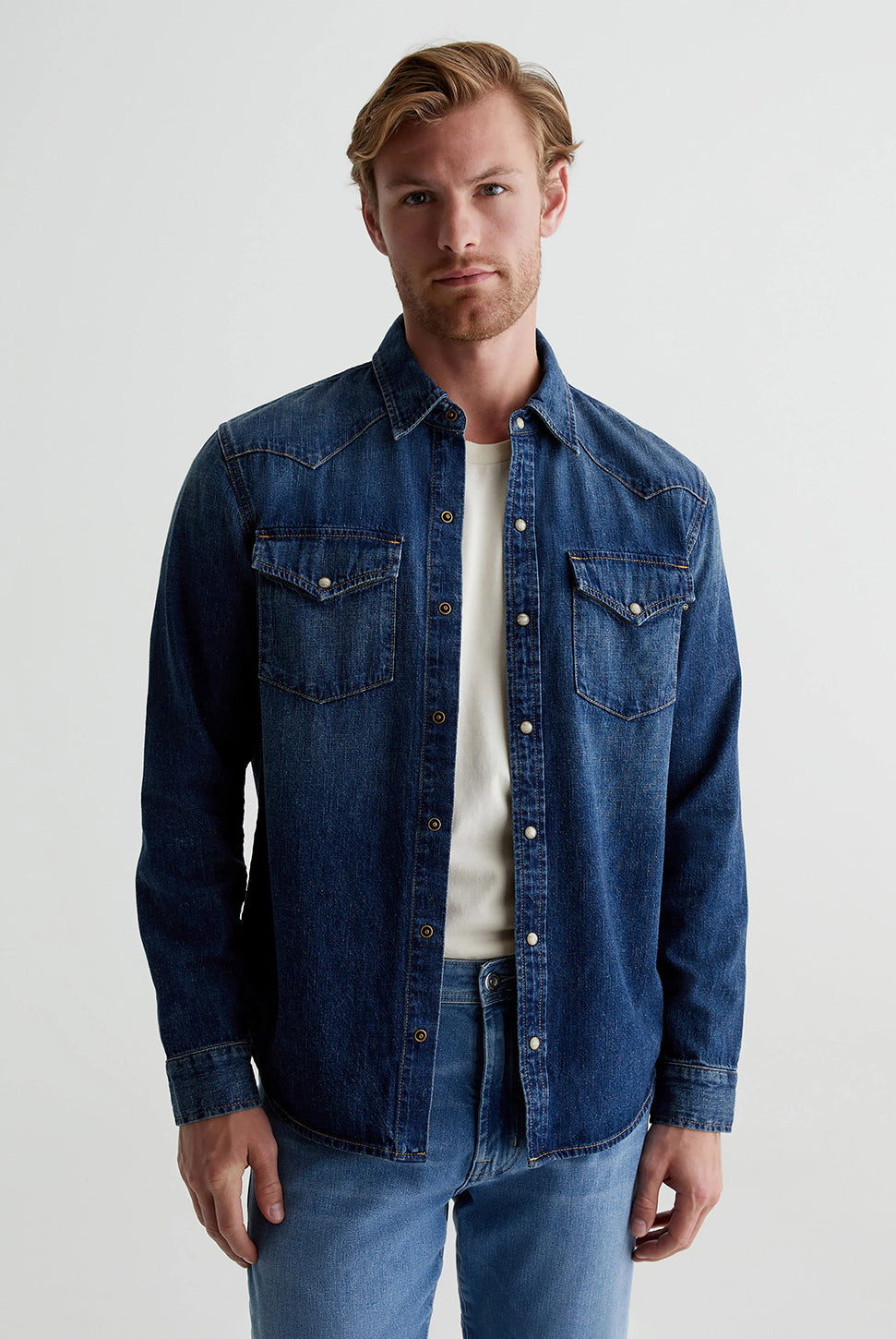 Aiden Western Shirt - Exhibition-AG Jeans-Over the Rainbow