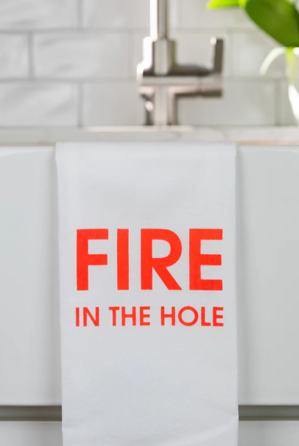 Fire In The Hole - Tea Towels-CHEZ GAGNE LETTERPRESS-Over the Rainbow