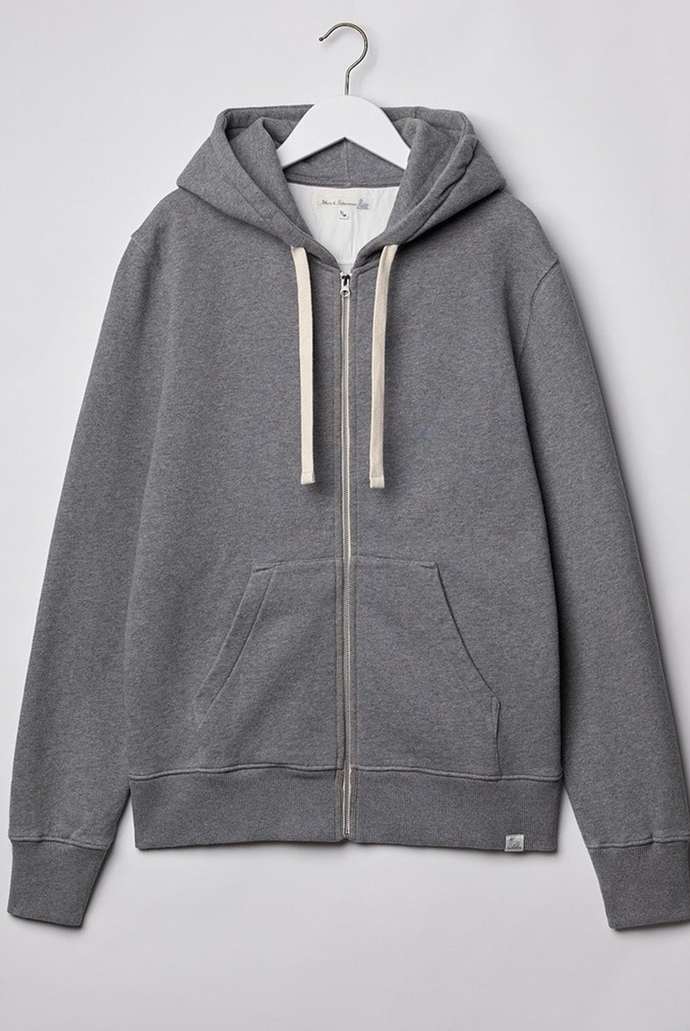 Zip Up Hoody - Grey Melange-MERZ B SCHWANEN-Over the Rainbow