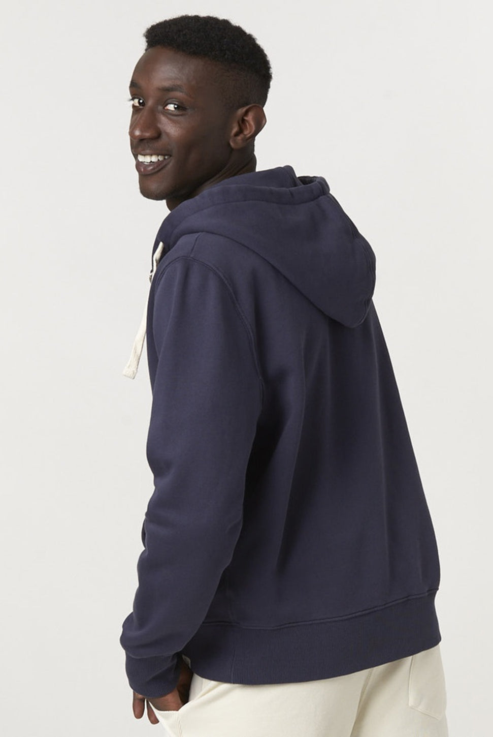 Zip Up Hoody - Denim Blue-MERZ B SCHWANEN-Over the Rainbow