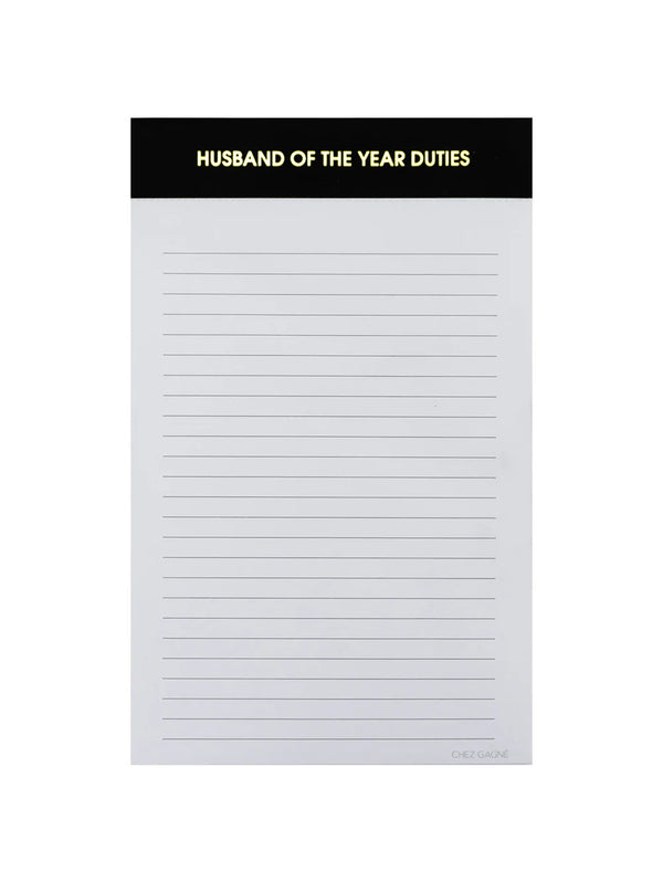 Husband of the Year Notepad-CHEZ GAGNE LETTERPRESS-Over the Rainbow