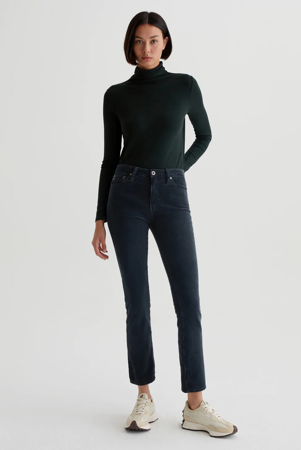 Mari Mid Rise Corduroy Pant-AG Jeans-Over the Rainbow