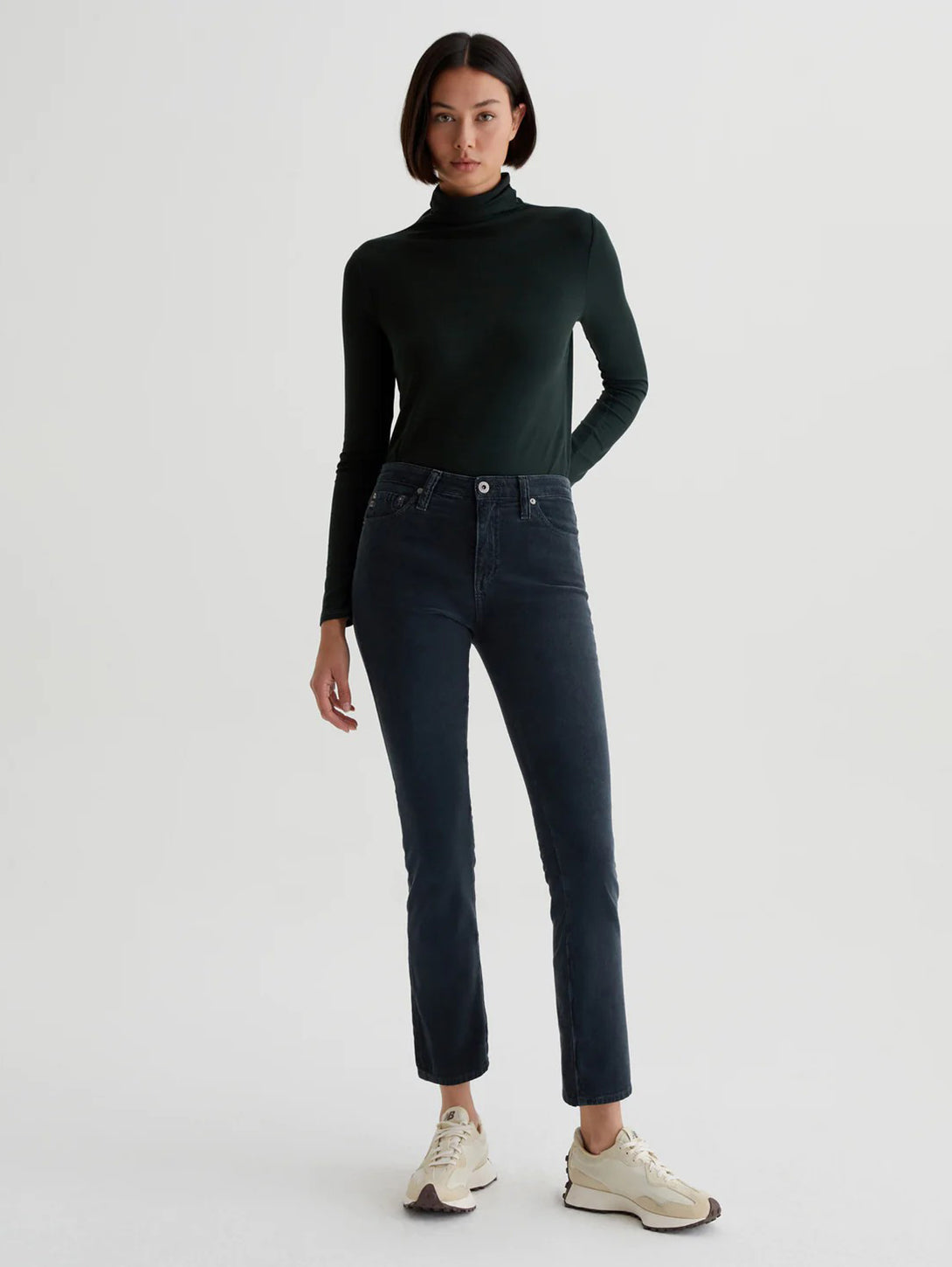 Mari Mid Rise Corduroy Pant-AG Jeans-Over the Rainbow