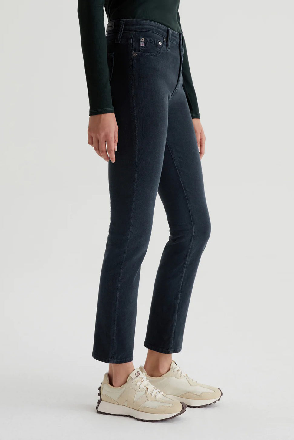 Mari Mid Rise Corduroy Pant-AG Jeans-Over the Rainbow