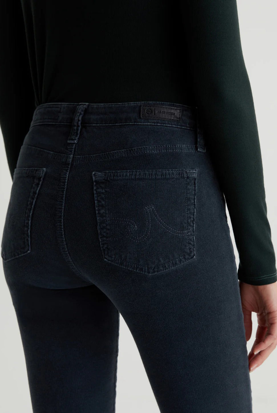 Mari Mid Rise Corduroy Pant-AG Jeans-Over the Rainbow