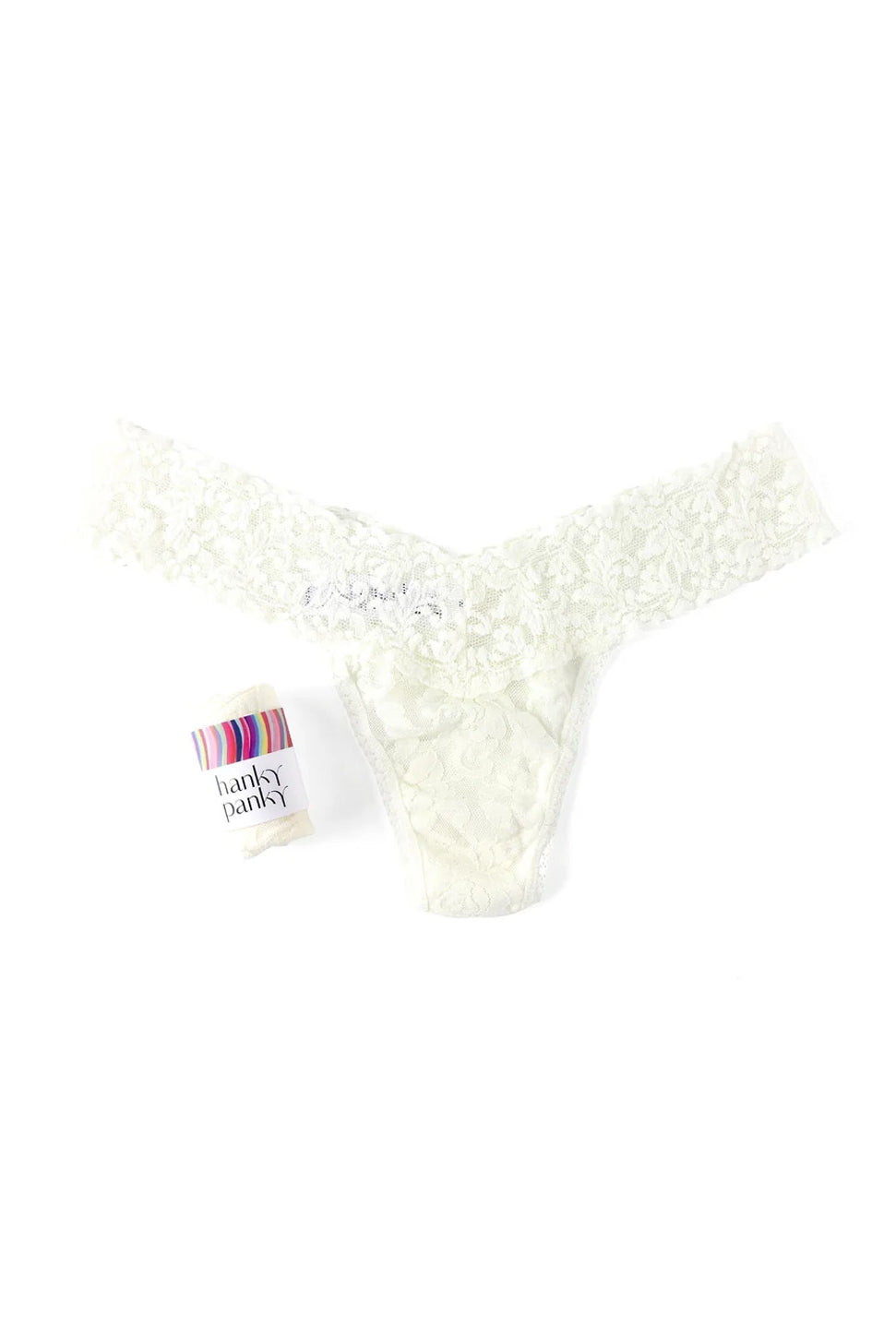 Signature Lace Low Rise Thong - Primary Colours-Hanky Panky-Over the Rainbow