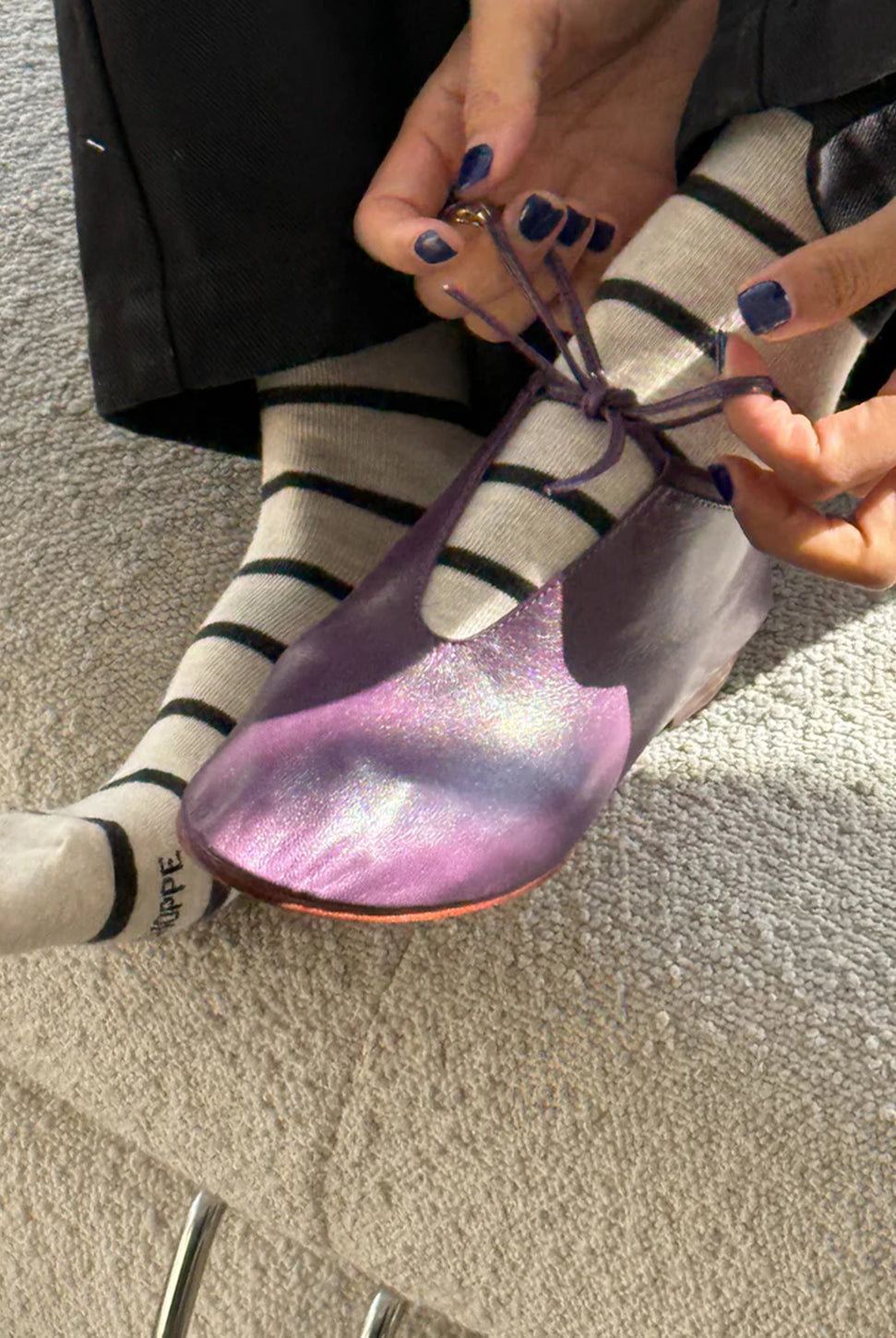 Wally Socks - Grain-LE BON SHOPPE-Over the Rainbow