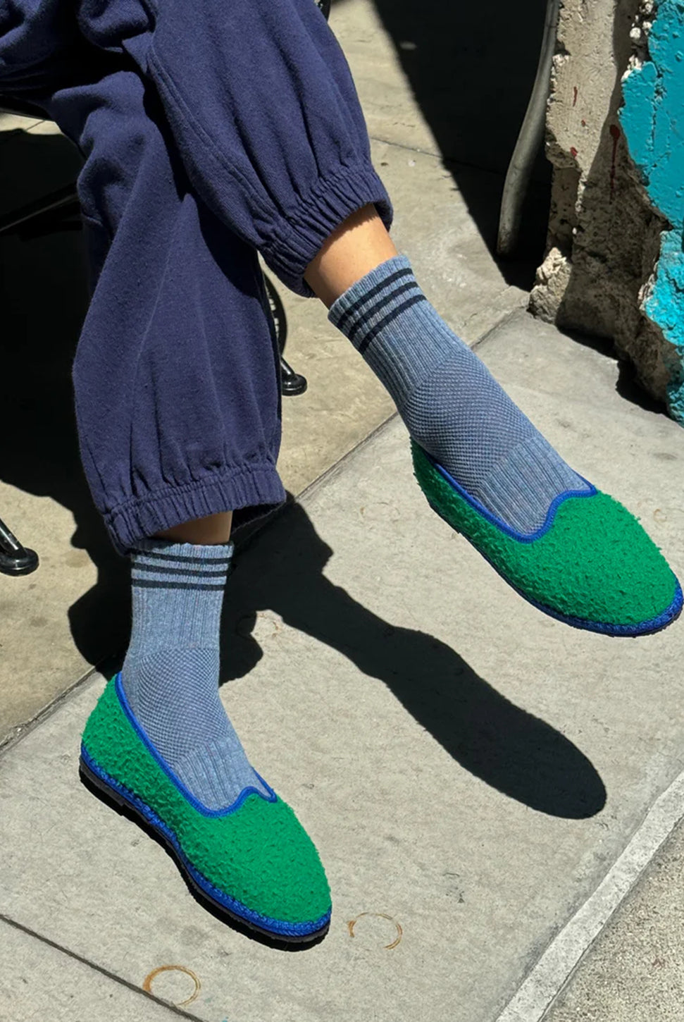 Girlfriend Socks - Indigo-LE BON SHOPPE-Over the Rainbow