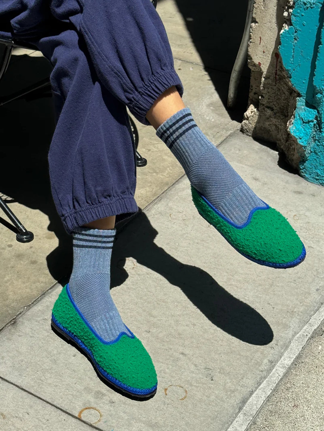 Girlfriend Socks - Indigo-LE BON SHOPPE-Over the Rainbow