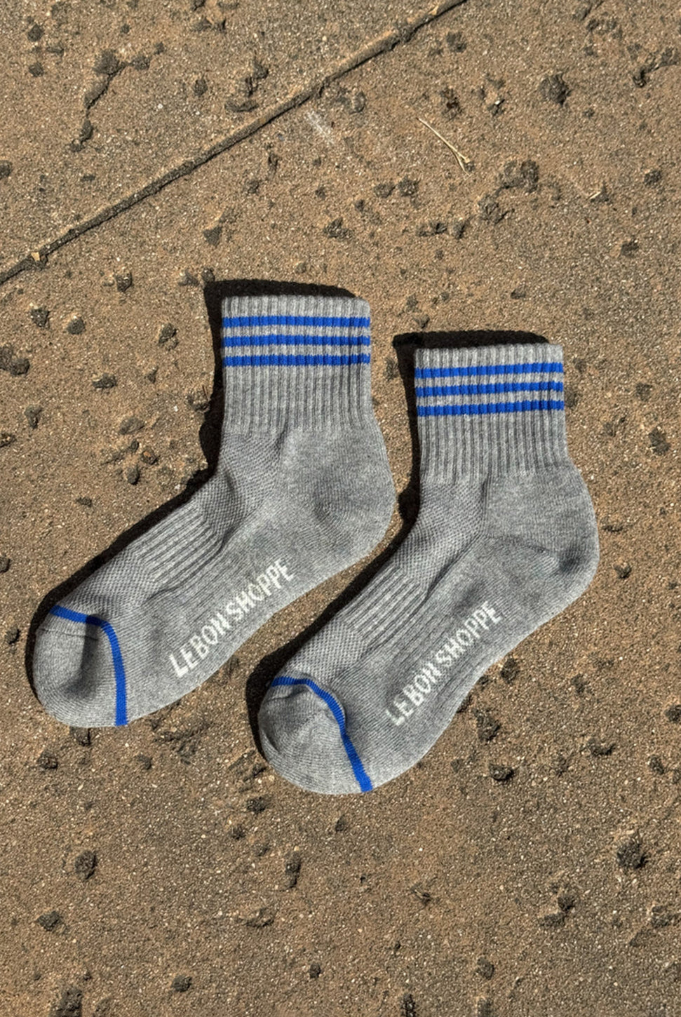 Girlfriend Socks - Grey-LE BON SHOPPE-Over the Rainbow