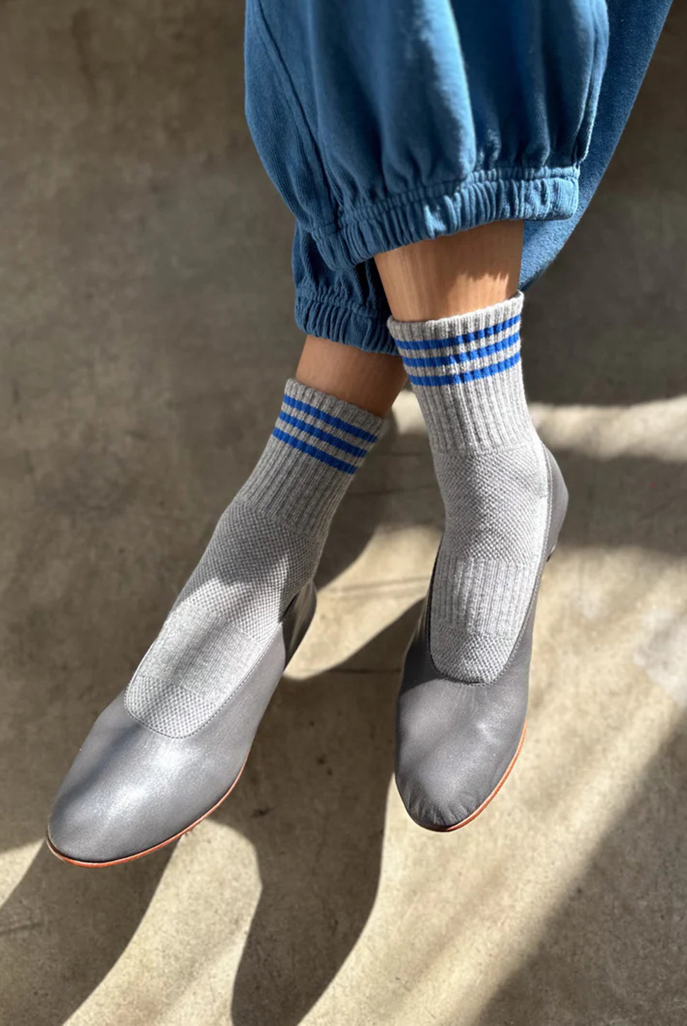 Girlfriend Socks - Grey-LE BON SHOPPE-Over the Rainbow