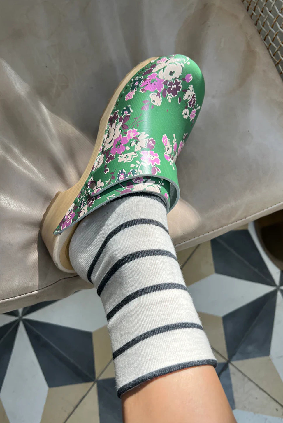 Wally Socks - Grain-LE BON SHOPPE-Over the Rainbow