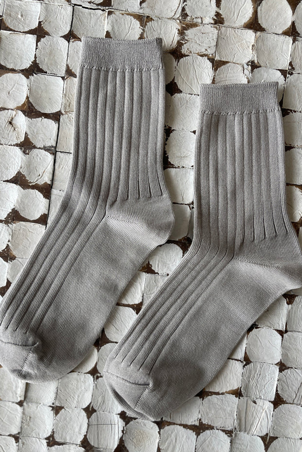 Her Socks - Stone-LE BON SHOPPE-Over the Rainbow