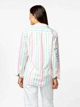 Mia Shirt - Multi Stripe-KERRI ROSENTHAL-Over the Rainbow