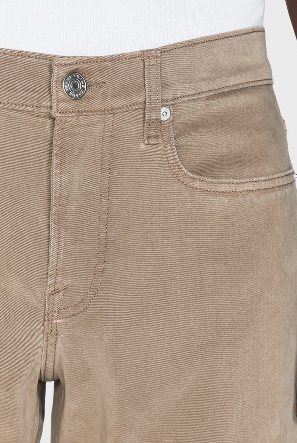 L'Homme Slim Pant - Dark Khaki-FRAME-Over the Rainbow