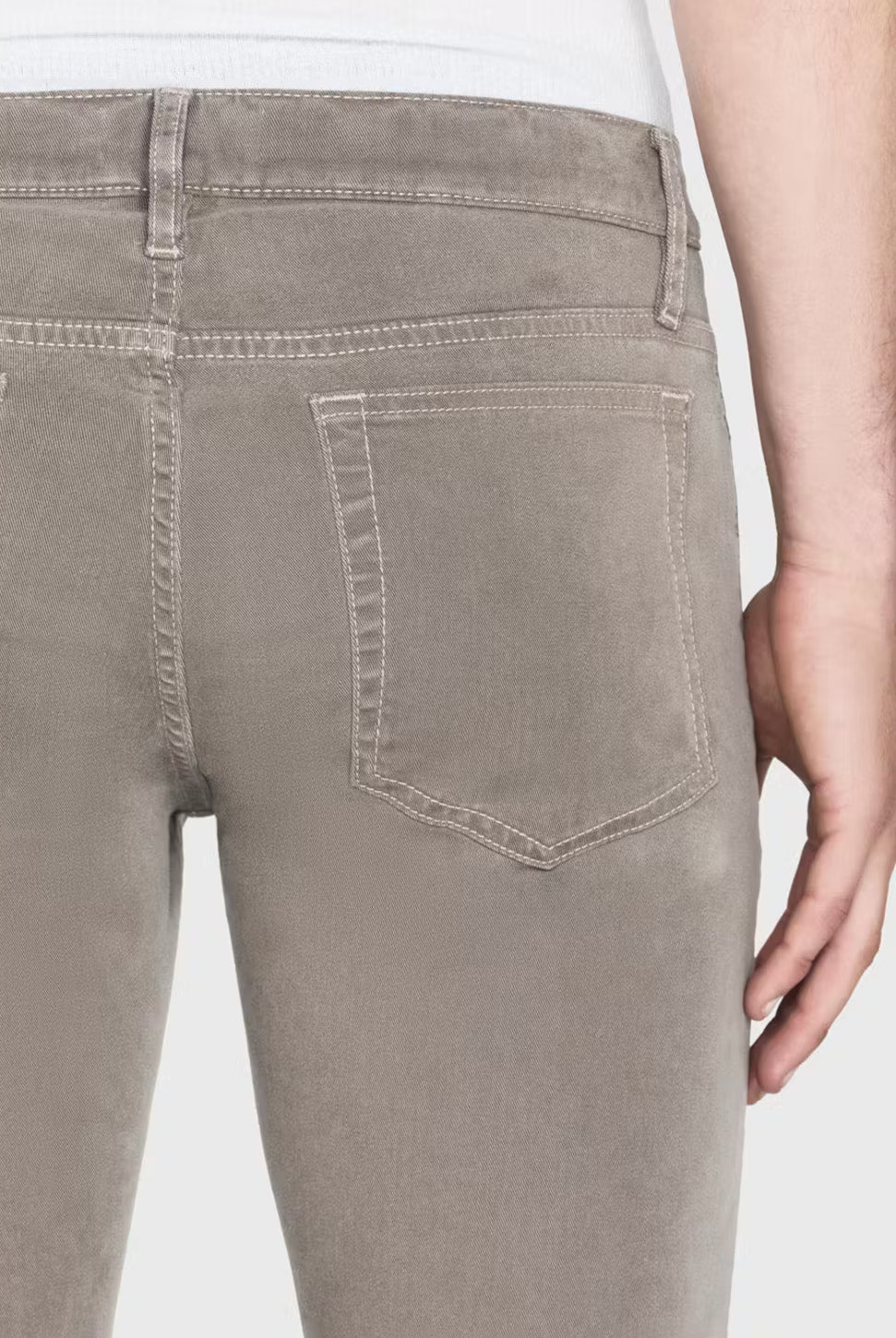 L'Homme Slim Pant - Dusty Grey-FRAME-Over the Rainbow