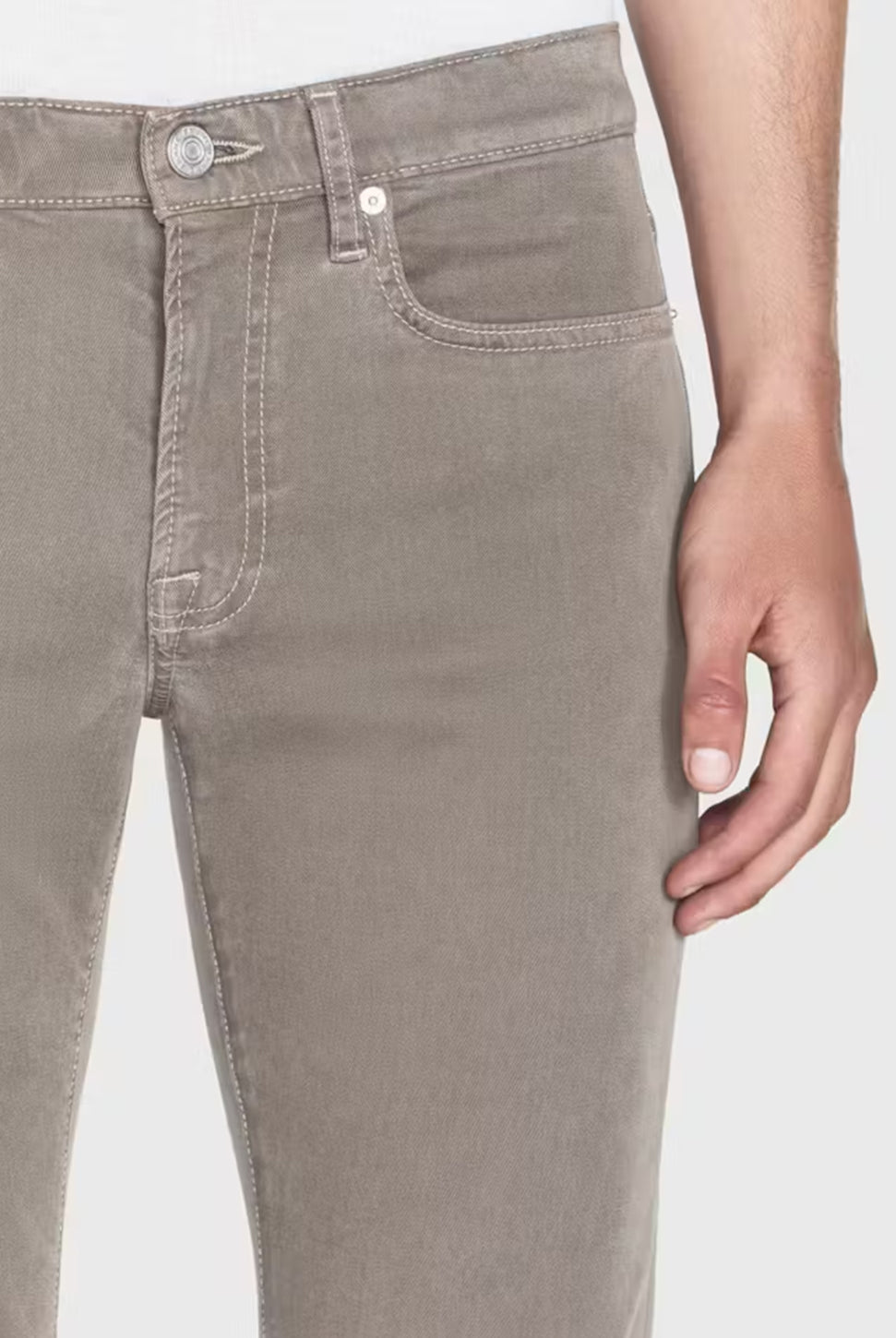 L'Homme Slim Pant - Dusty Grey-FRAME-Over the Rainbow
