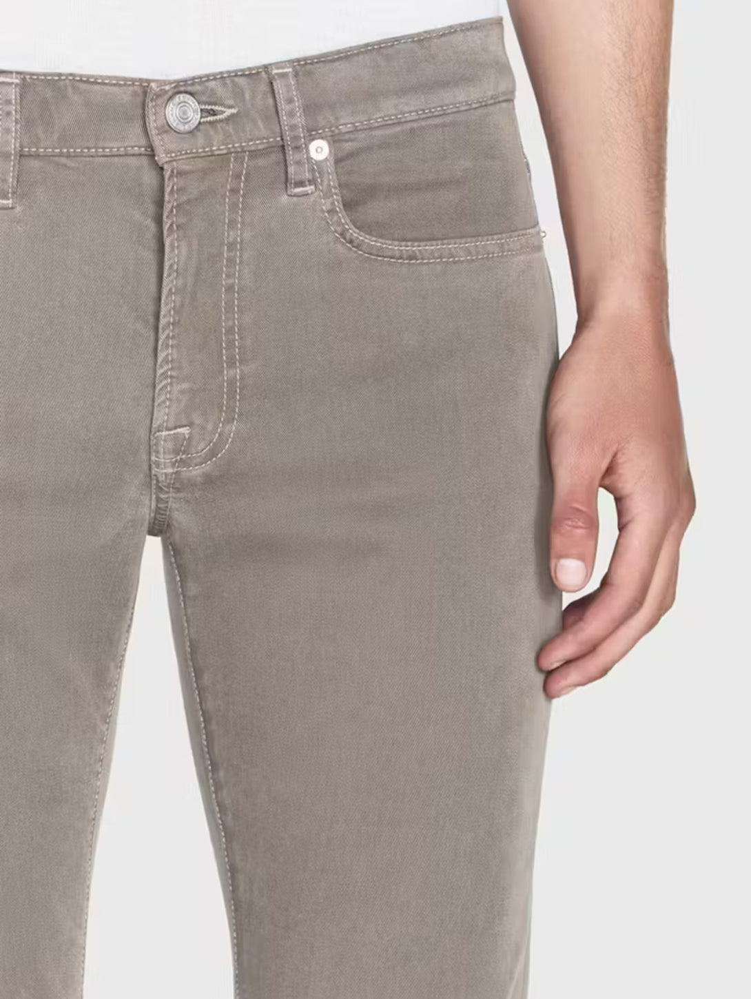 L'Homme Slim Pant - Dusty Grey-FRAME-Over the Rainbow