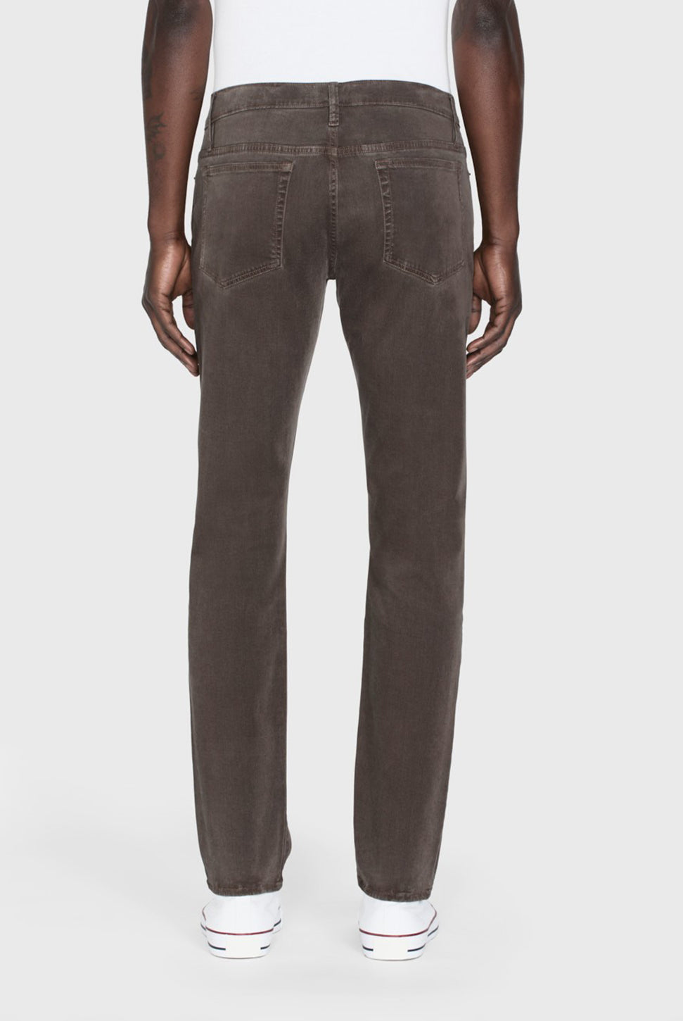L'Homme Slim Pant - Mocha-FRAME-Over the Rainbow
