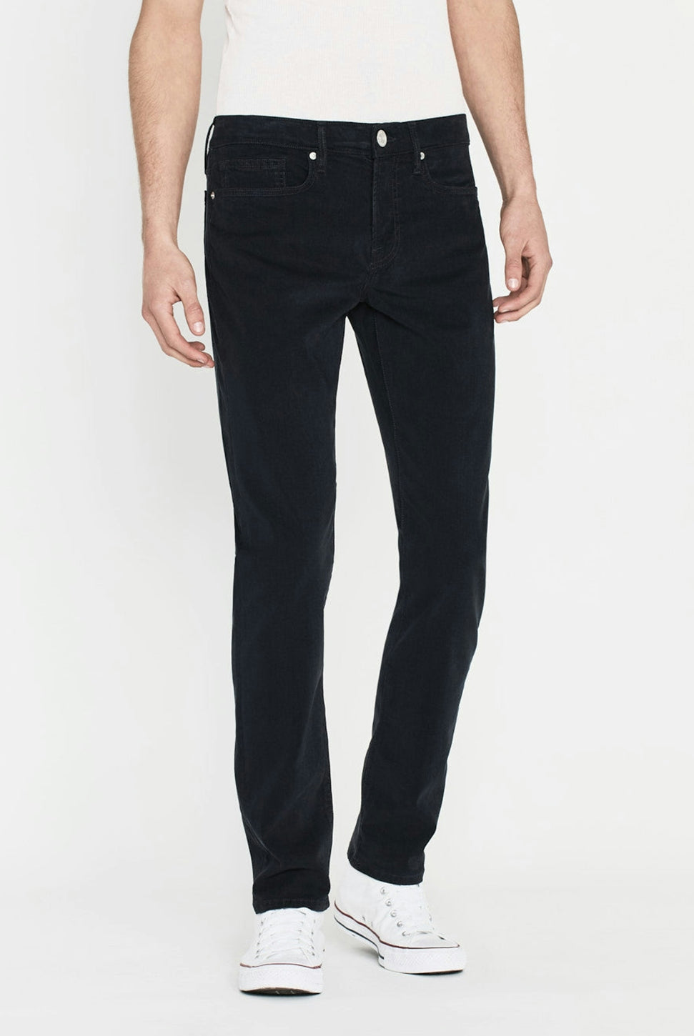 L'Homme Slim Pant - Navy-FRAME-Over the Rainbow