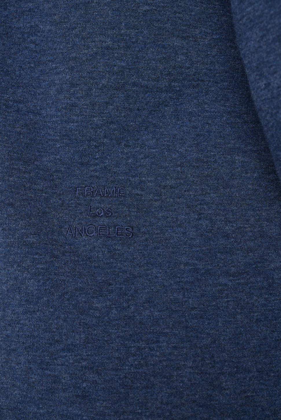 Duo Fold Long Sleeve Crew Top - Heather Midnight Navy-FRAME-Over the Rainbow