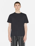 Duo Fold Short Sleeve Tee - Noir-FRAME-Over the Rainbow