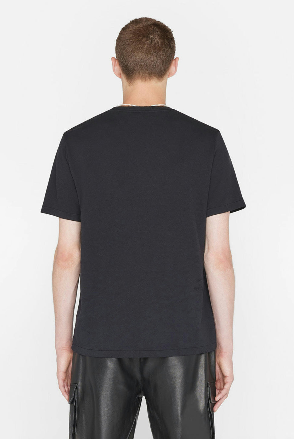 Duo Fold Short Sleeve Tee - Noir-FRAME-Over the Rainbow
