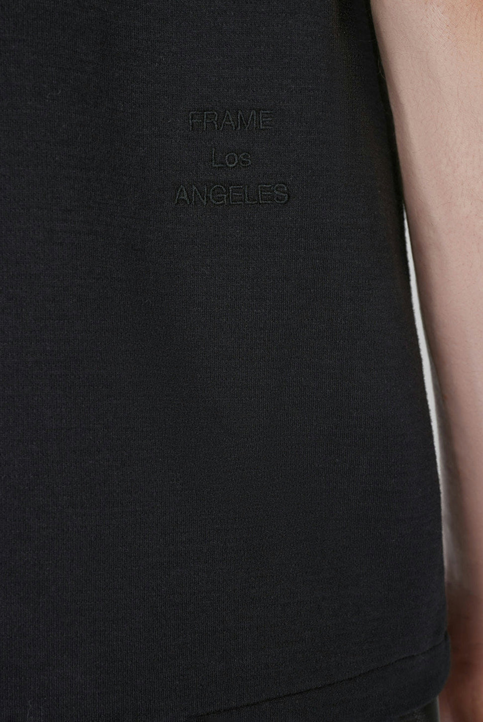 Duo Fold Short Sleeve Tee - Noir-FRAME-Over the Rainbow