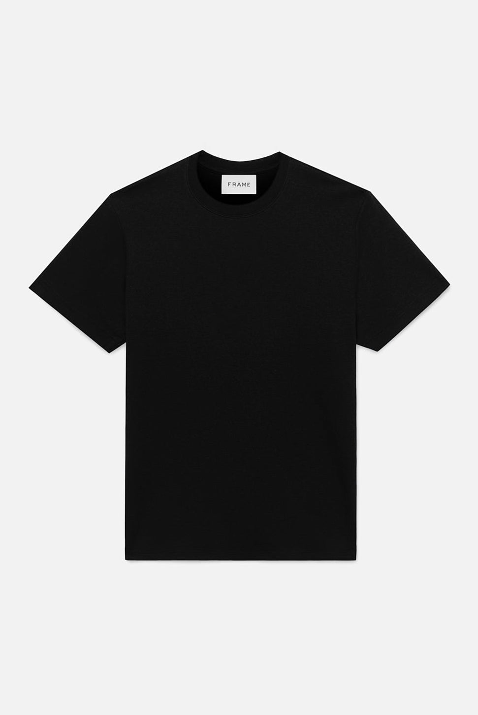 Duo Fold Short Sleeve Tee - Noir-FRAME-Over the Rainbow