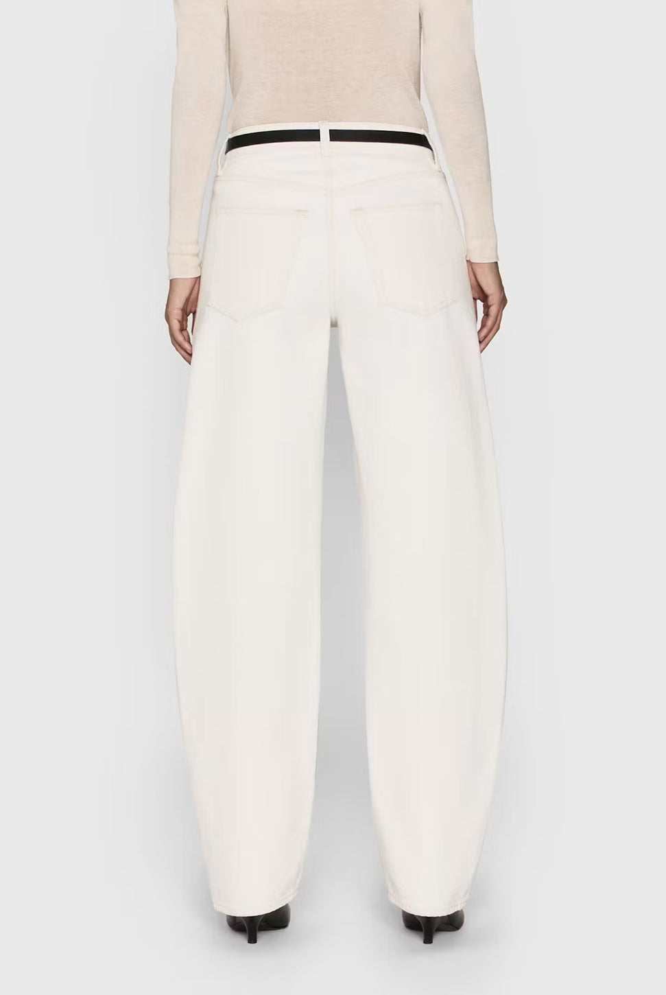 Low Slung Barrel Jean - Au Natural-FRAME-Over the Rainbow