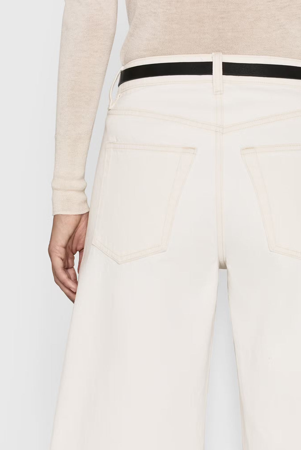 Low Slung Barrel Jean - Au Natural-FRAME-Over the Rainbow