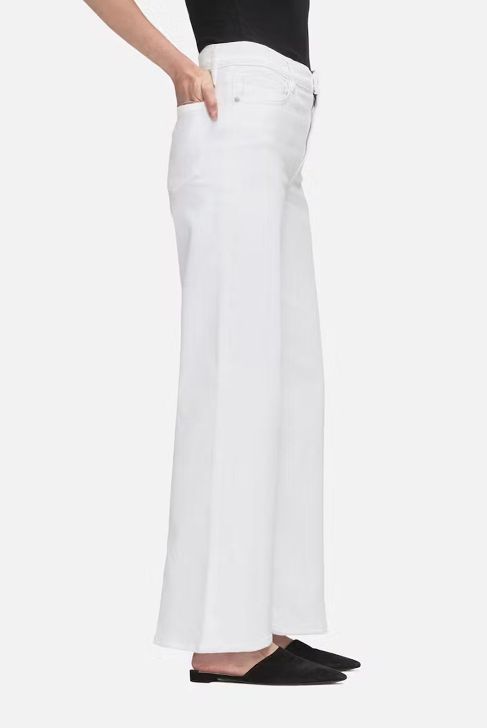 The Slim Palazzo - White-FRAME-Over the Rainbow