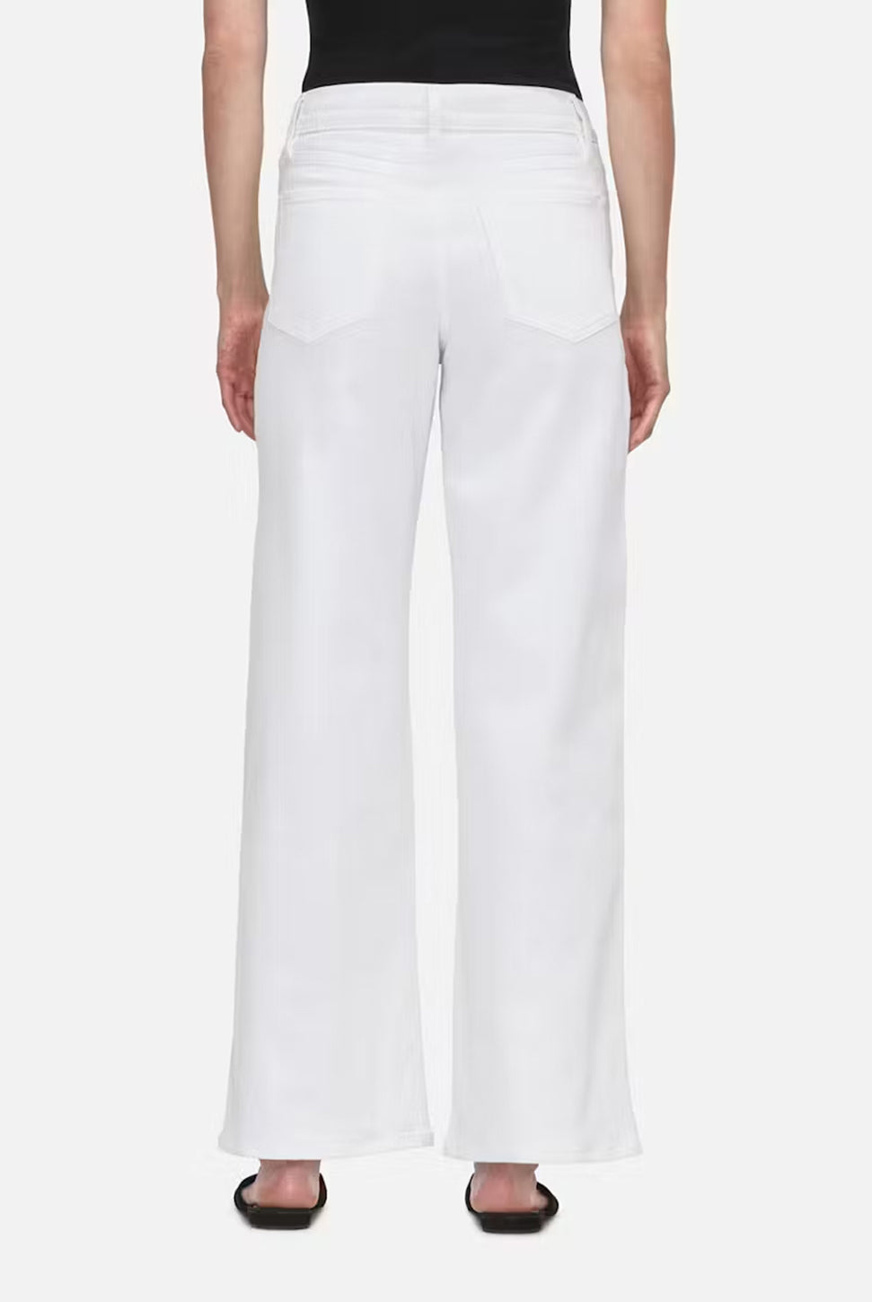 The Slim Palazzo - White-FRAME-Over the Rainbow