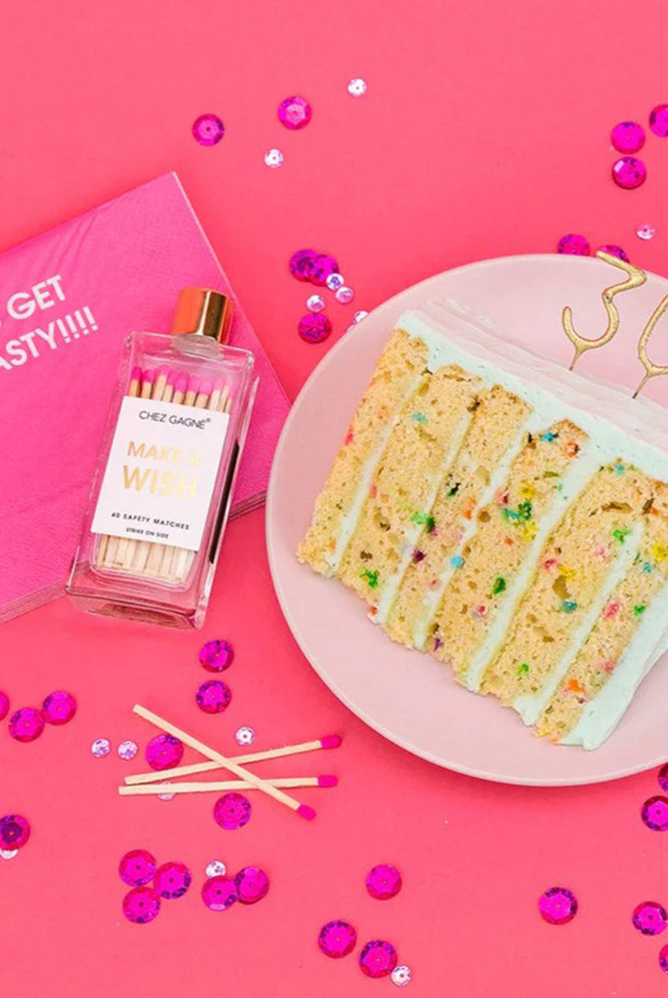 Let's Get Toasty - Cocktail Napkin-CHEZ GAGNE LETTERPRESS-Over the Rainbow