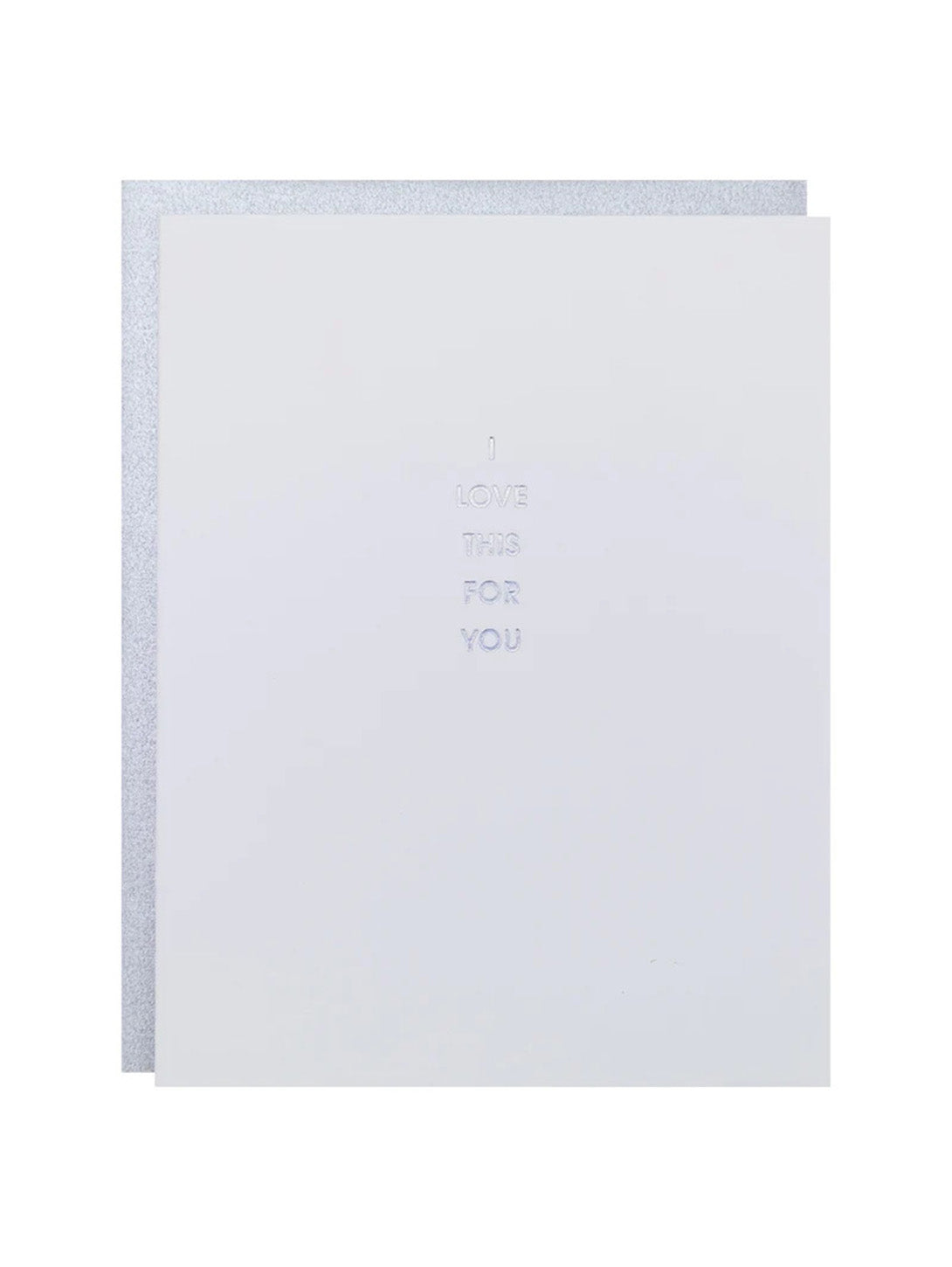 Love This For You - Greeting Card-CHEZ GAGNE LETTERPRESS-Over the Rainbow