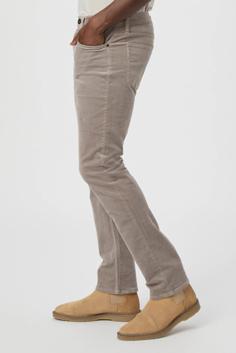 Lennox Corduroy Pant - Silver Pearl-Paige-Over the Rainbow