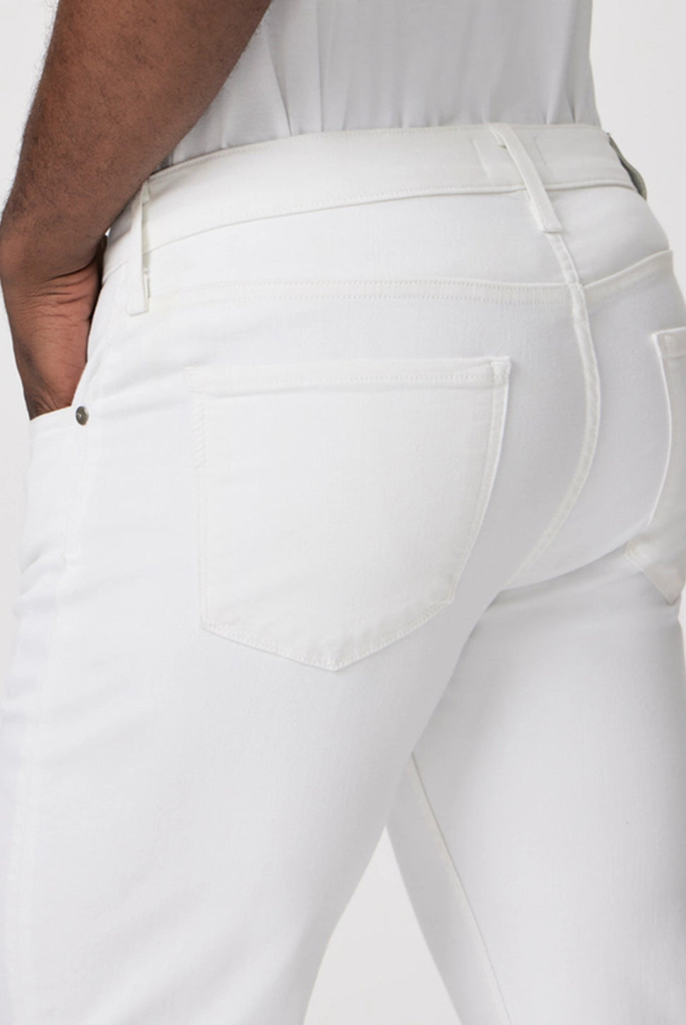Federal Slim Straight Pant - Crisp White-Paige-Over the Rainbow