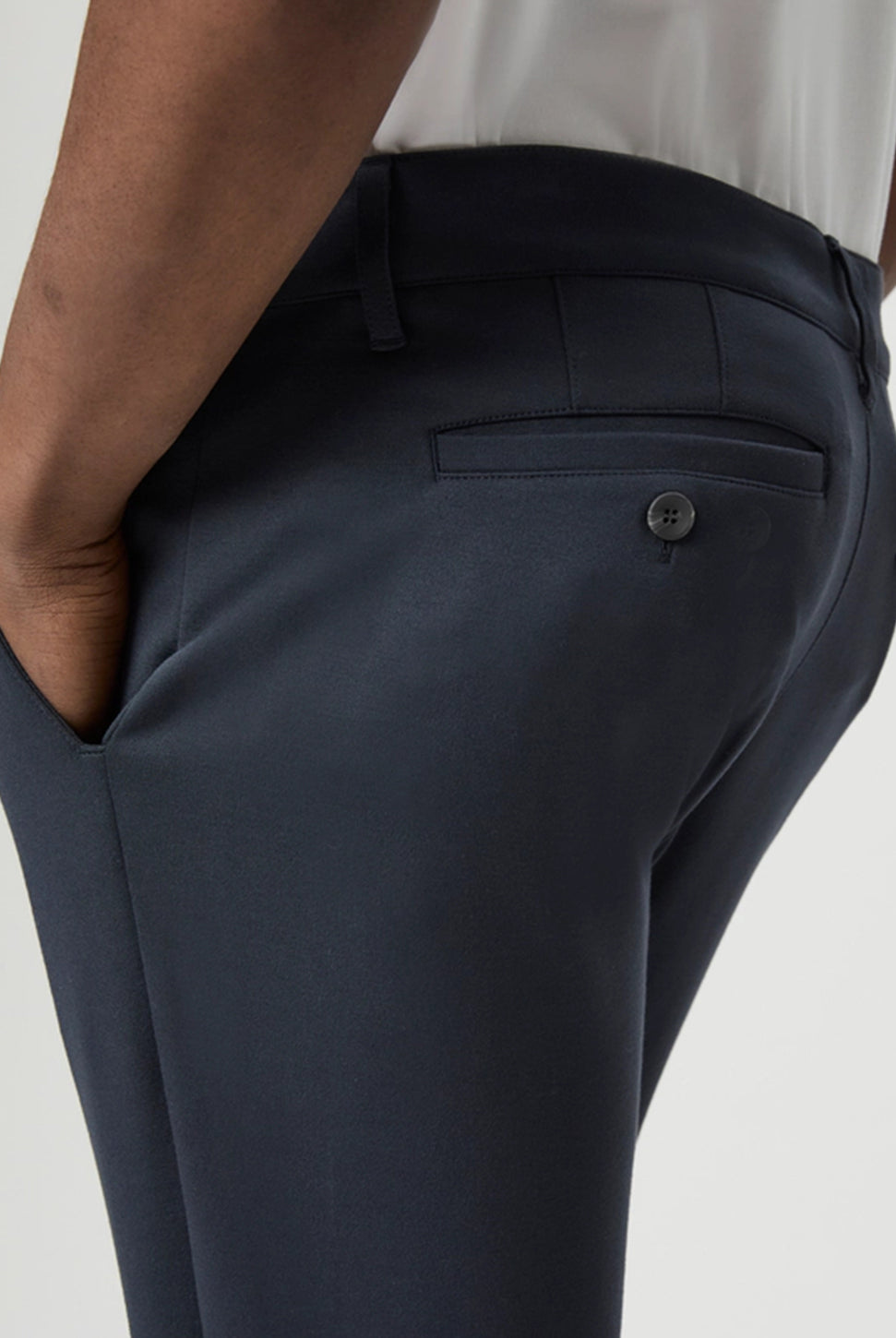 Stafford Slim Pant - Deep Anchor-Paige-Over the Rainbow