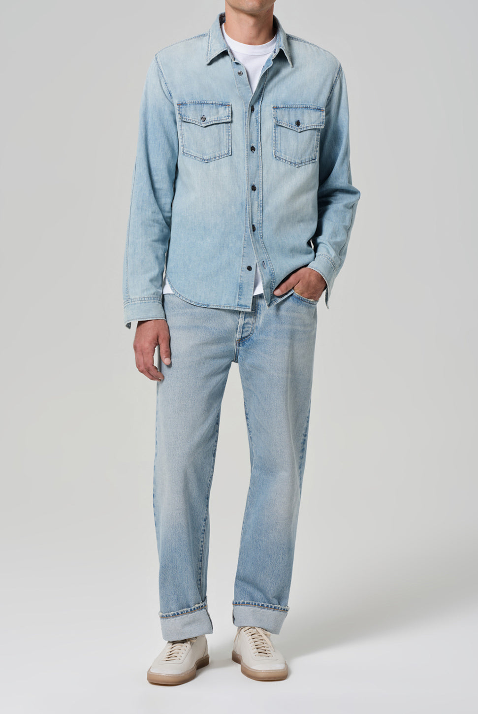 Cairo Utility Denim Shirt - Tempo-Citizens of Humanity-Over the Rainbow