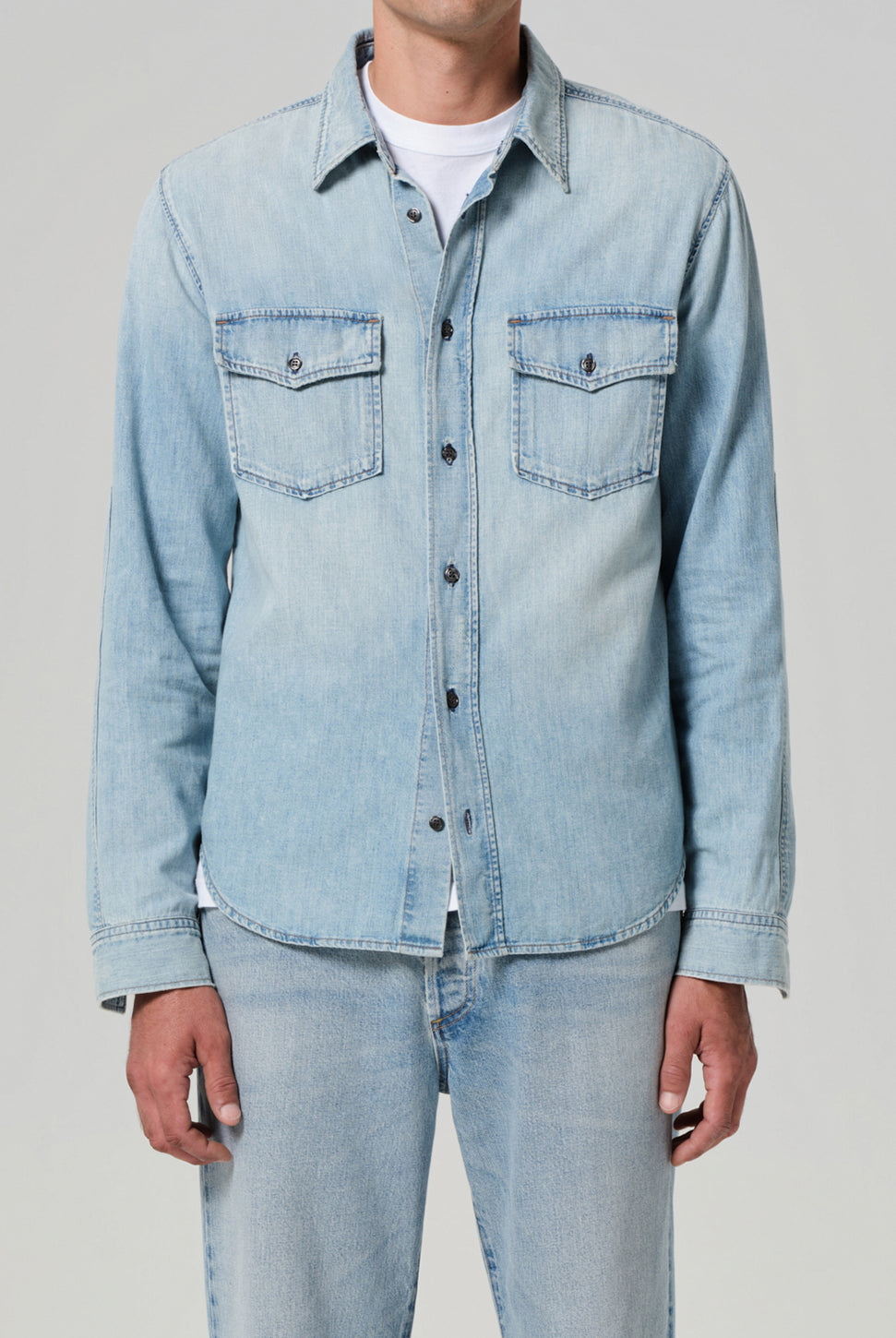 Cairo Utility Denim Shirt - Tempo-Citizens of Humanity-Over the Rainbow