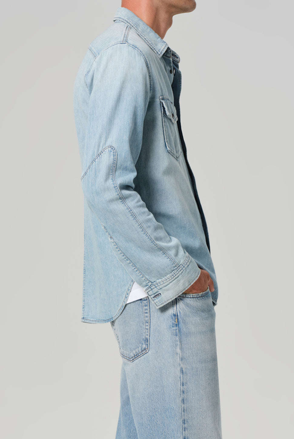Cairo Utility Denim Shirt - Tempo-Citizens of Humanity-Over the Rainbow