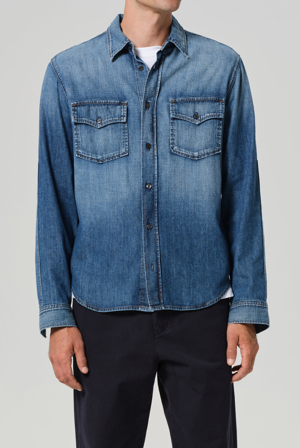 Cairo Utility Denim Shirt - Recess-Citizens of Humanity-Over the Rainbow