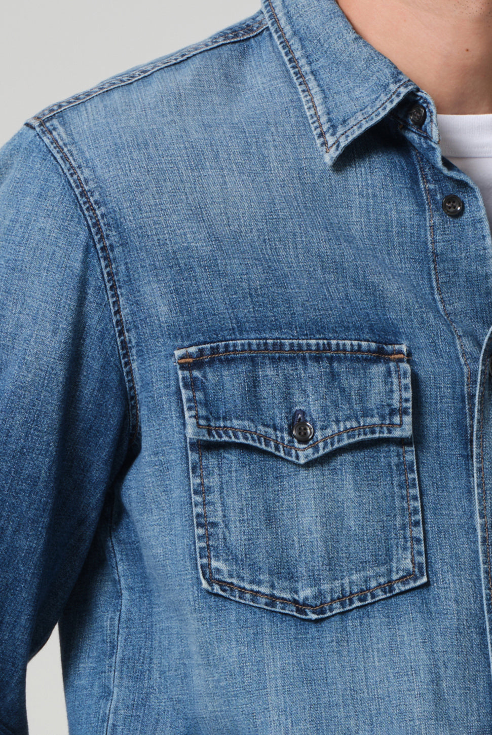 Cairo Utility Denim Shirt - Recess-Citizens of Humanity-Over the Rainbow