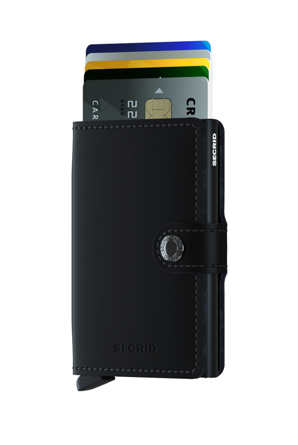 Miniwallet - Matte Black-SECRID WALLET-Over the Rainbow
