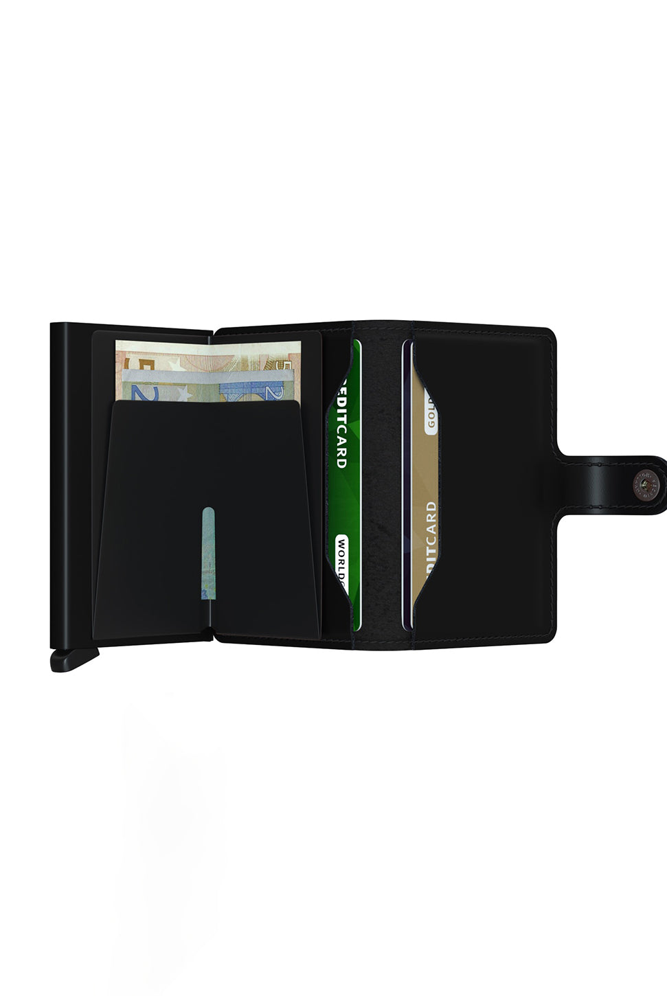 Miniwallet - Matte Black-SECRID WALLET-Over the Rainbow