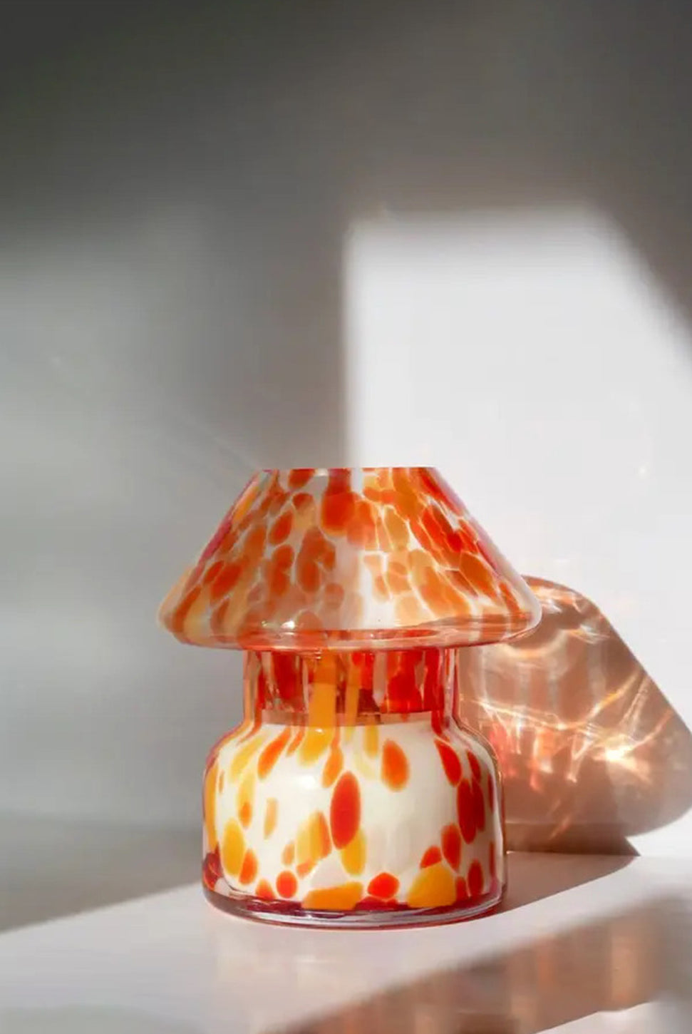Blood Orange Mushroom Candle Lamp - Fruit Loops-URBAN BURN-Over the Rainbow