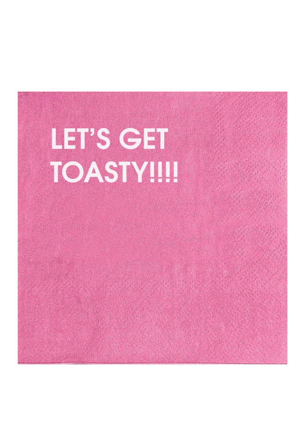 Let's Get Toasty - Cocktail Napkin-CHEZ GAGNE LETTERPRESS-Over the Rainbow