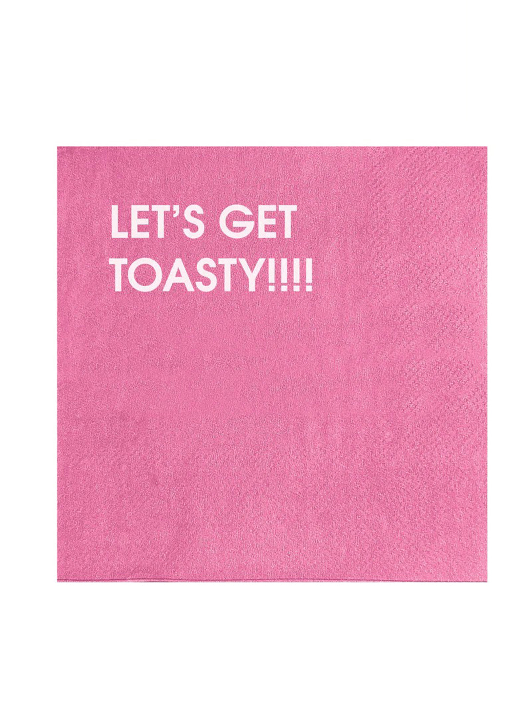Let's Get Toasty - Cocktail Napkin-CHEZ GAGNE LETTERPRESS-Over the Rainbow