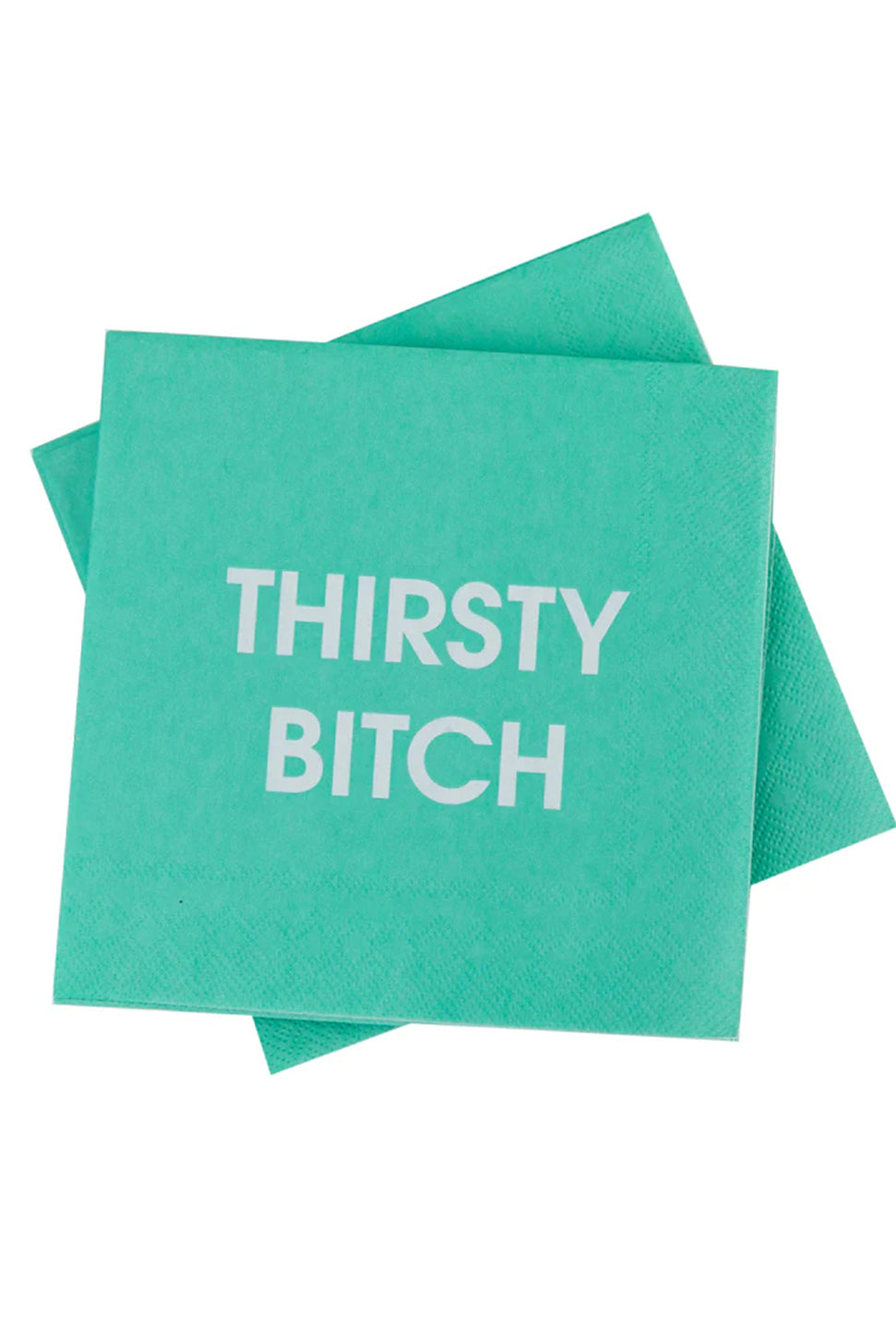Thirsty Bitch - Cocktail Napkins-CHEZ GAGNE LETTERPRESS-Over the Rainbow