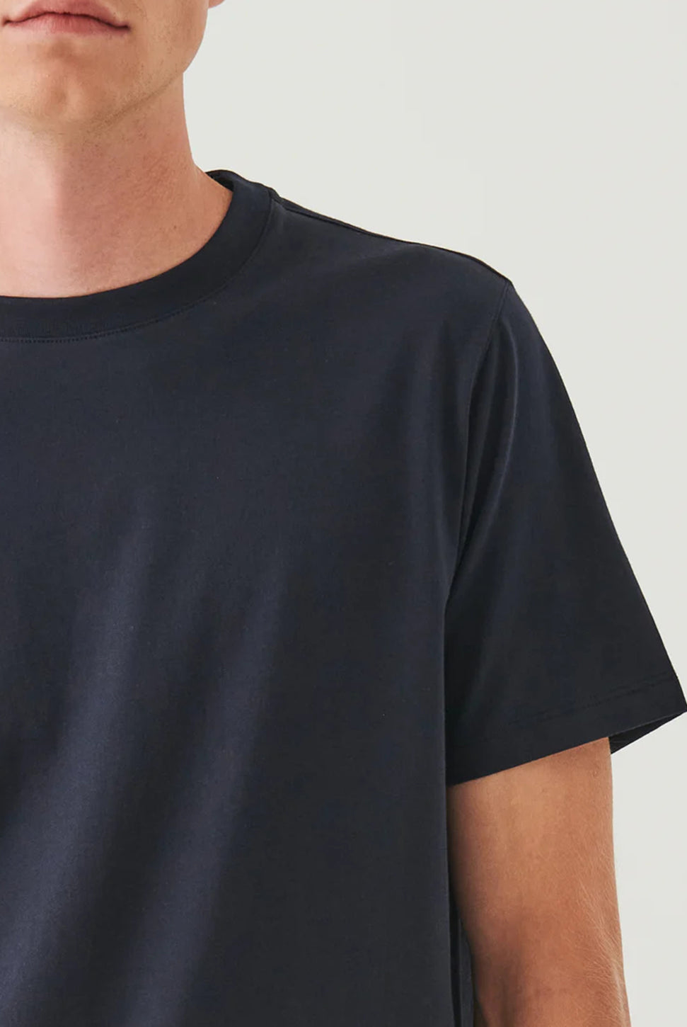 Organic High Neck T-Shirt - Midnight-Patrick Assaraf-Over the Rainbow